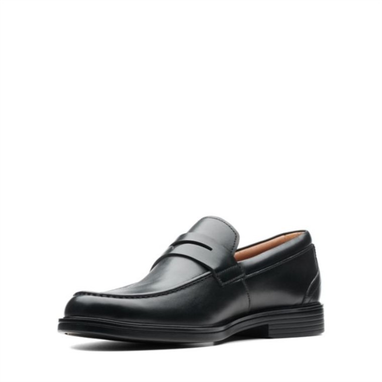 Cuero Negro Un Aldric Step Cuero Negro Clarks
