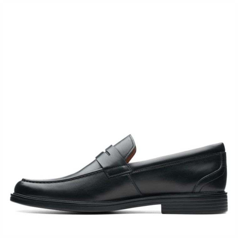 Cuero Negro Un Aldric Step Cuero Negro Clarks