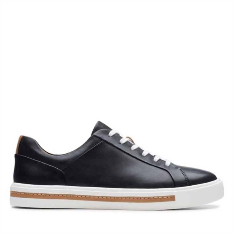 Cuero Negro Un Maui Encaje Cuero Negro Clarks
