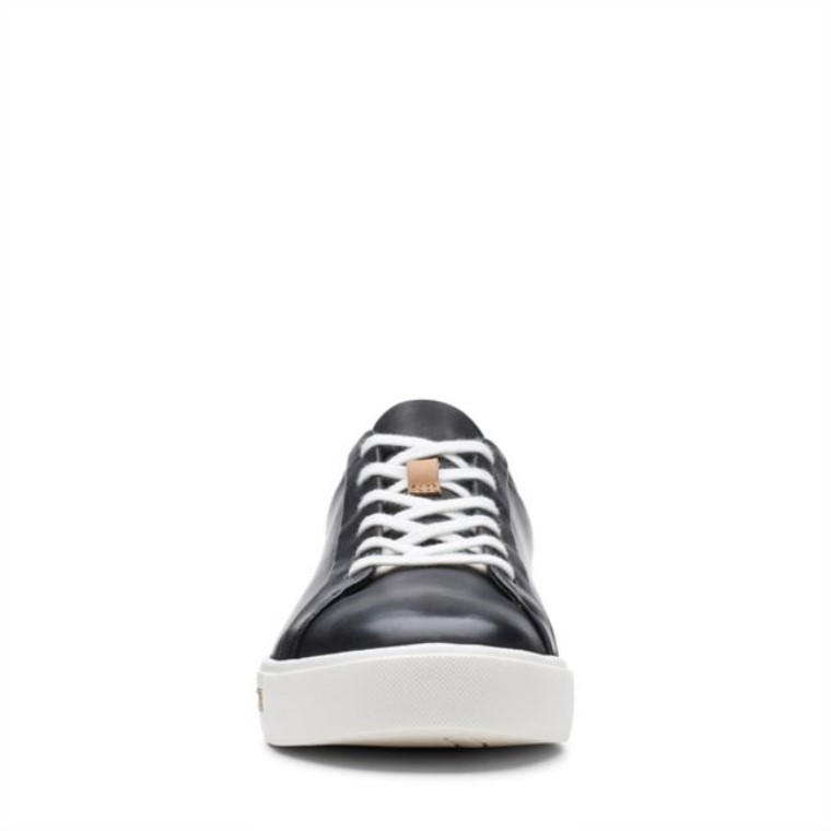 Cuero Negro Un Maui Encaje Cuero Negro Clarks