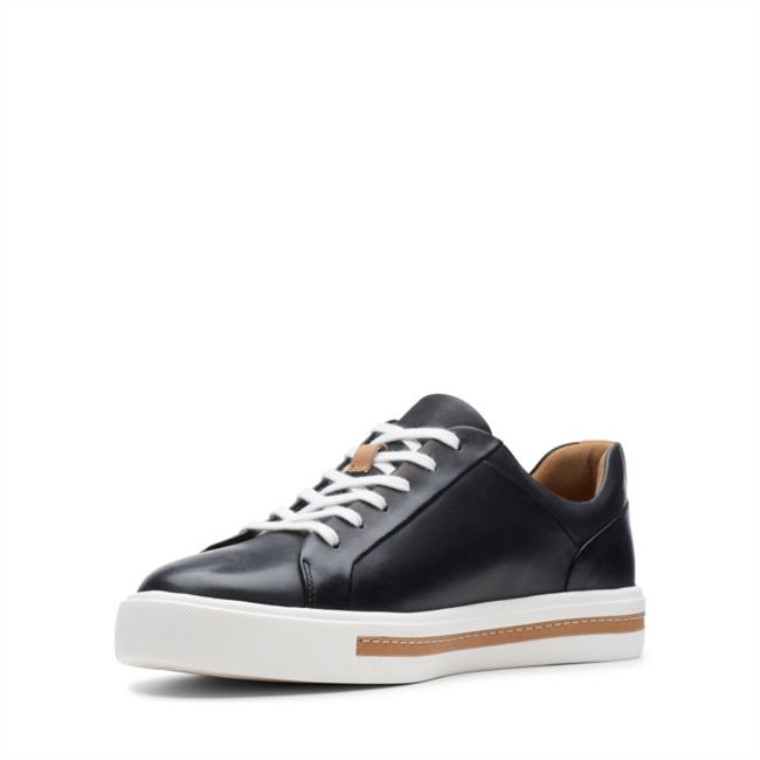 Cuero Negro Un Maui Encaje Cuero Negro Clarks
