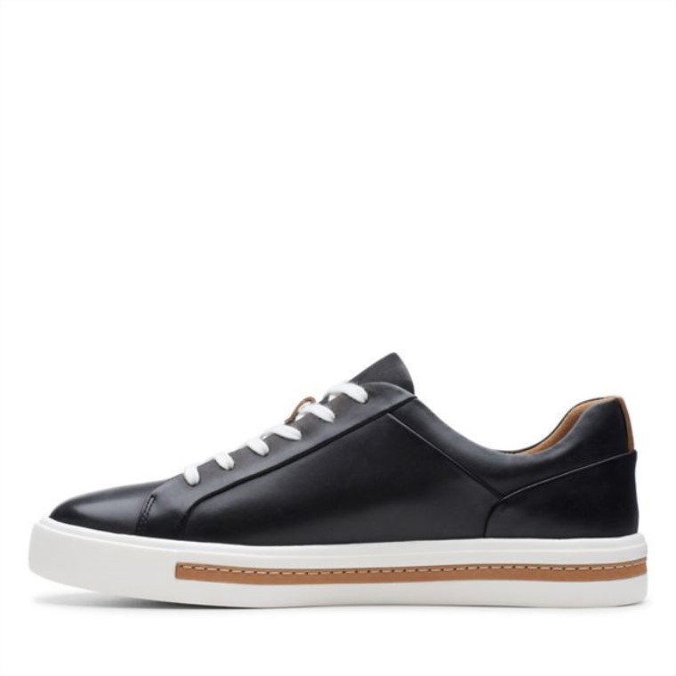 Cuero Negro Un Maui Encaje Cuero Negro Clarks