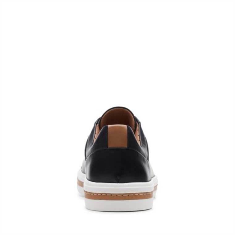 Cuero Negro Un Maui Encaje Cuero Negro Clarks