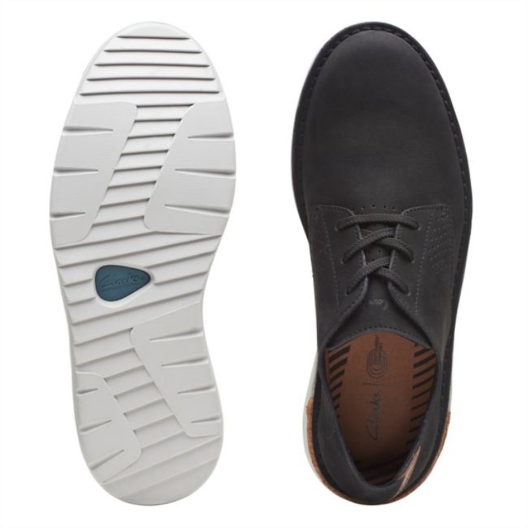 Nubuck Negro Clarks B Runo Bajo Nubuck Negro