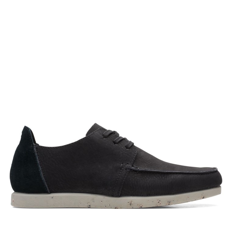Nubuck Negro Clarks Shacre Lite Bajo Nubuck Negro