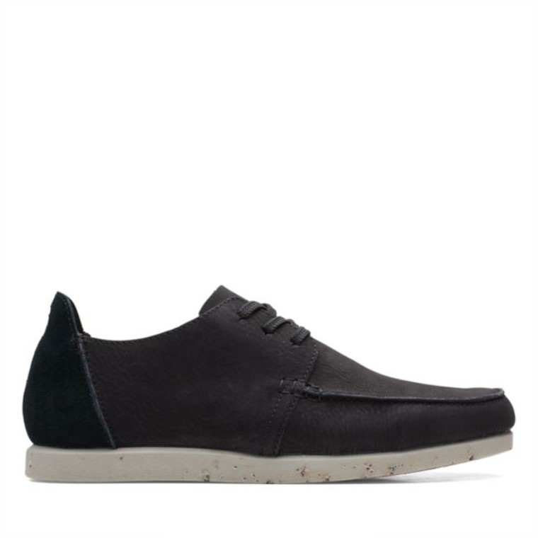 Nubuck Negro Clarks Shacre Lite Bajo Nubuck Negro