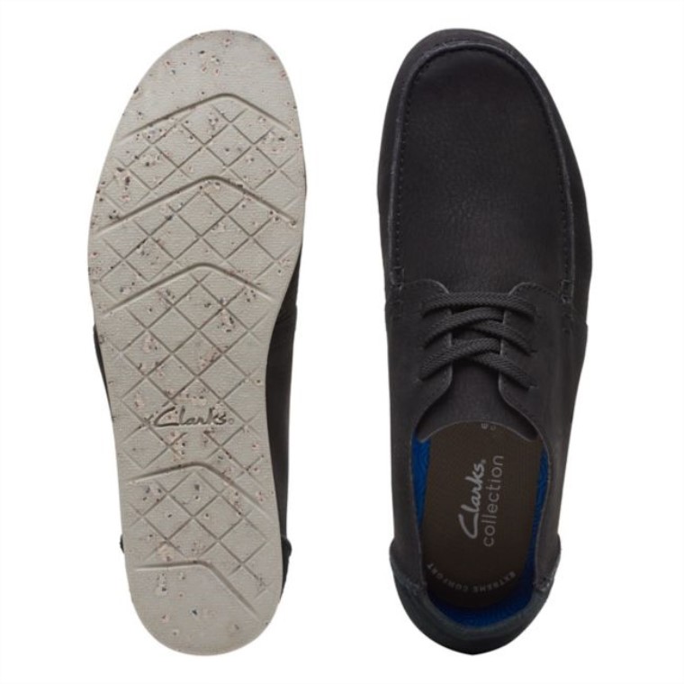 Nubuck Negro Clarks Shacre Lite Bajo Nubuck Negro