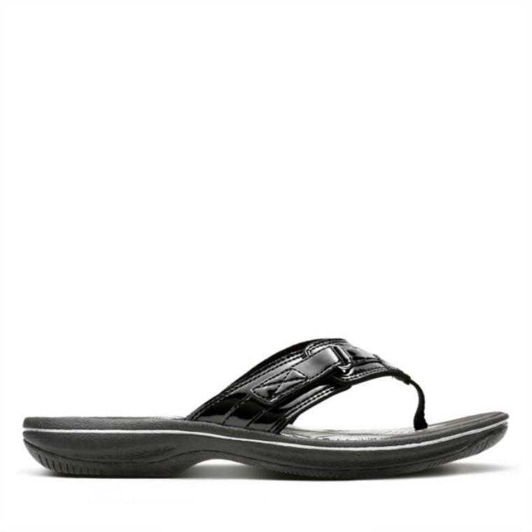 Charol Negro Clarks Brisa Marina Charol Negro