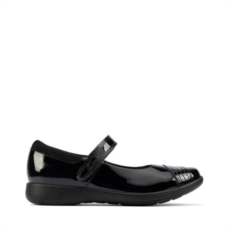 Charol Negro Clarks Etch Beam Kid Charol Negro