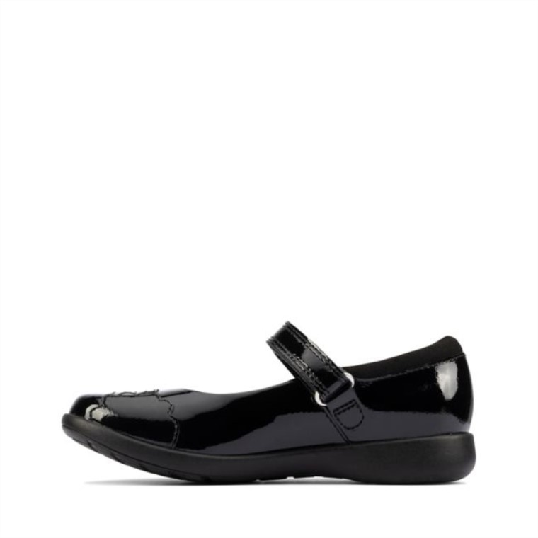 Charol Negro Clarks Etch Beam Kid Charol Negro