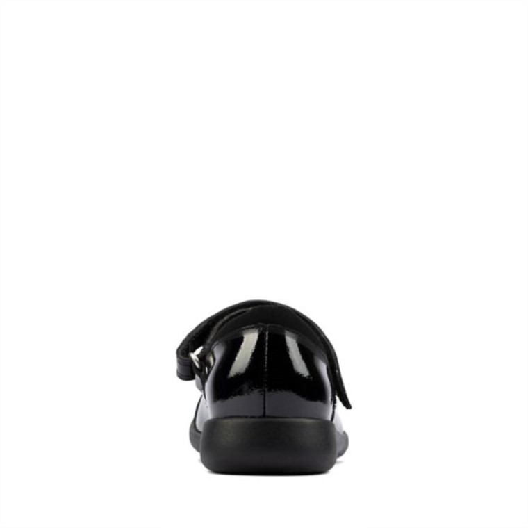 Charol Negro Clarks Etch Beam Kid Charol Negro