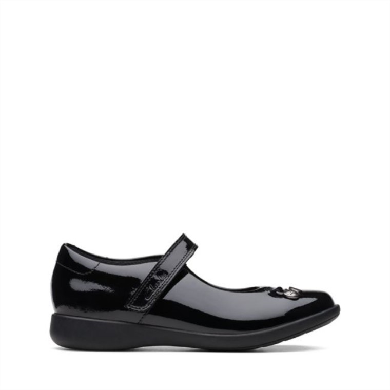 Charol Negro Clarks Etch Mist Kid Charol Negro