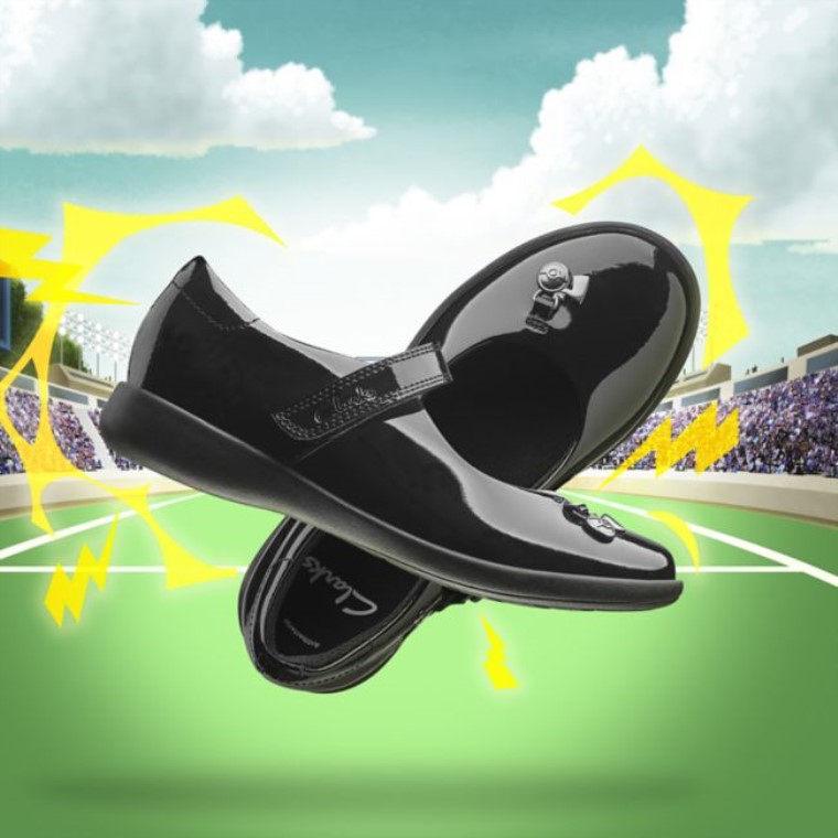 Charol Negro Clarks Etch Mist Kid Charol Negro