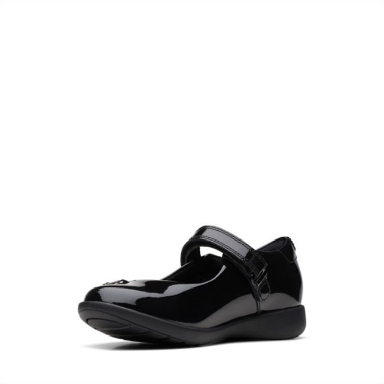 Charol Negro Clarks Etch Mist Kid Charol Negro
