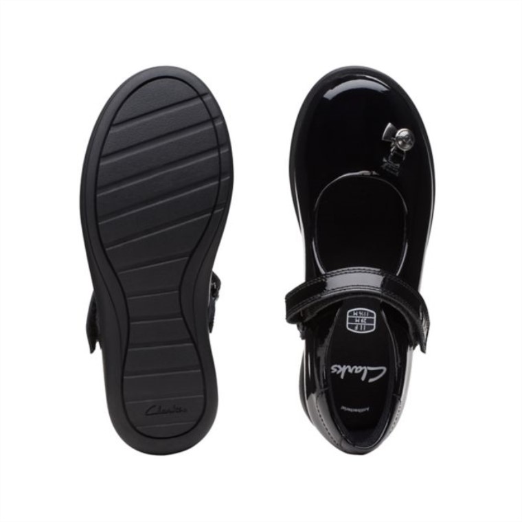 Charol Negro Clarks Etch Mist Kid Charol Negro