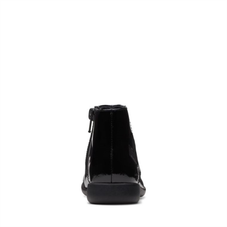 Charol Negro Clarks Etch Rastro Niño Charol Negro