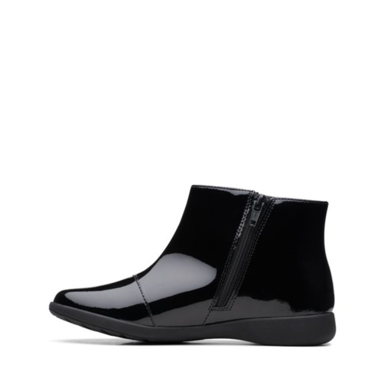 Charol Negro Clarks Etch Trail Charol Negro Más Antiguo
