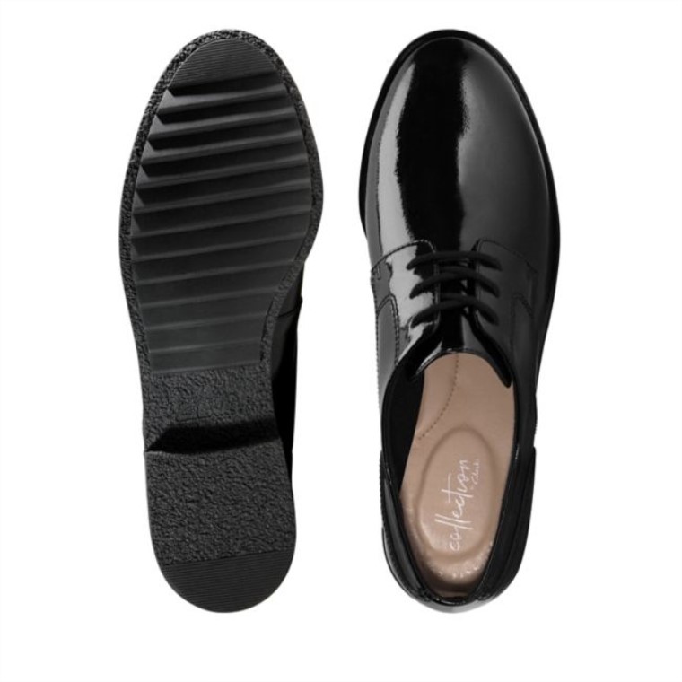 Charol Negro Clarks Griff Lane Charol Negro