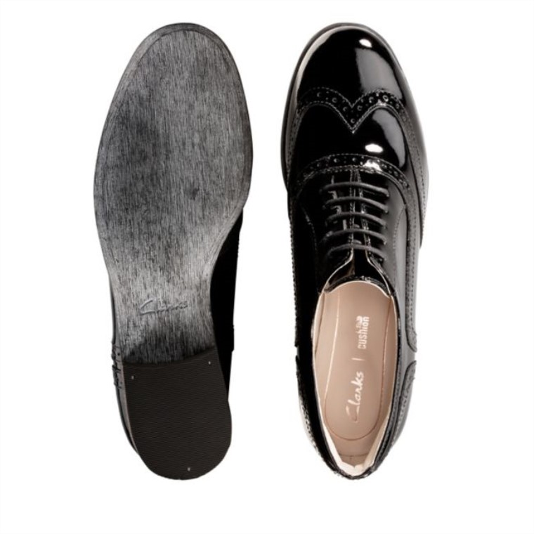 Charol Negro Clarks Roble Hamble Charol Negro