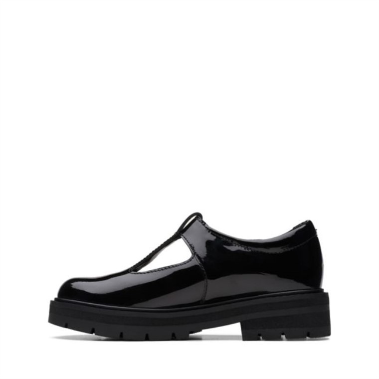 Charol Negro Clarks Prague Brill Kid Charol Negro