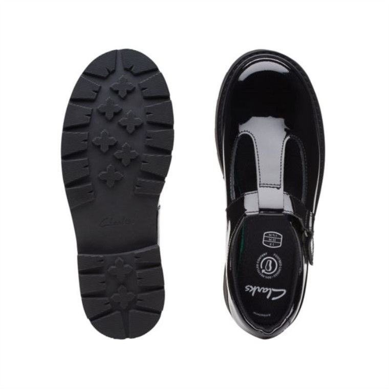 Charol Negro Clarks Prague Brill Viejo Charol Negro