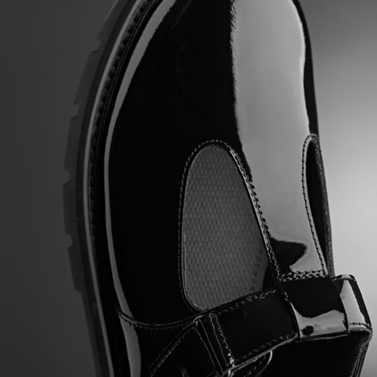 Charol Negro Clarks Prague Brill Juvenil Charol Negro