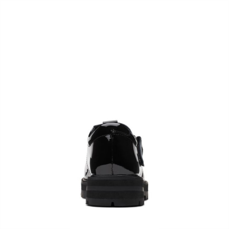 Charol Negro Clarks Prague Brill Juvenil Charol Negro
