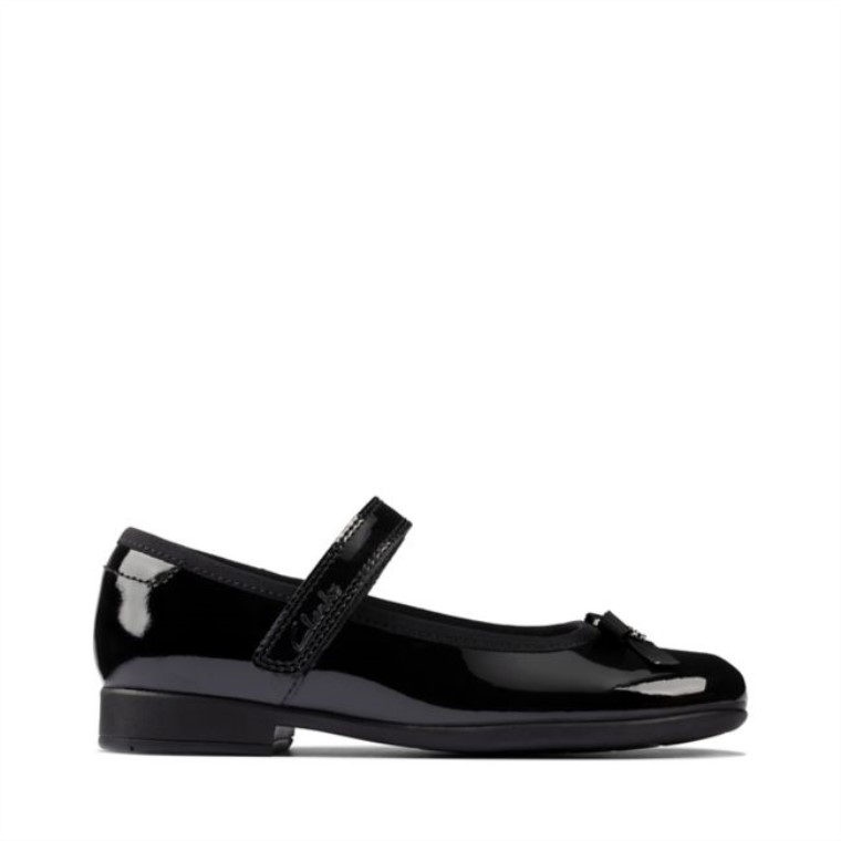 Charol Negro Clarks Scala Spark Kid Charol Negro