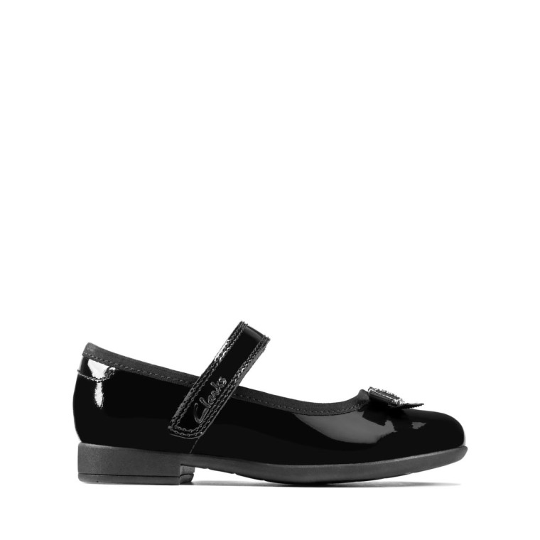 Charol Negro Clarks Scala Spark Niño Charol Negro