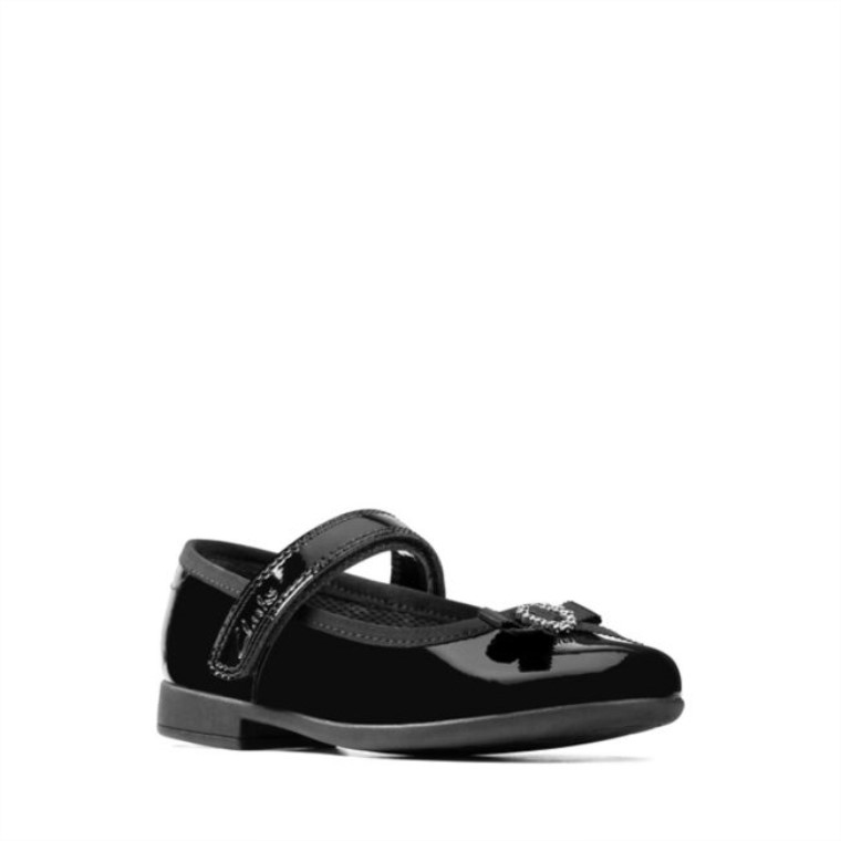 Charol Negro Clarks Scala Spark Niño Charol Negro