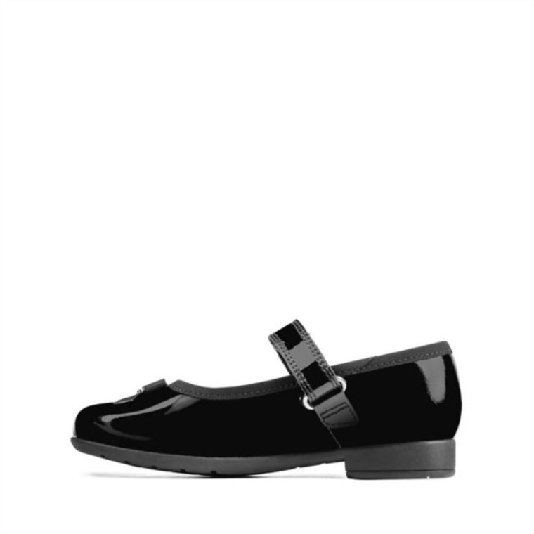 Charol Negro Clarks Scala Spark Niño Charol Negro