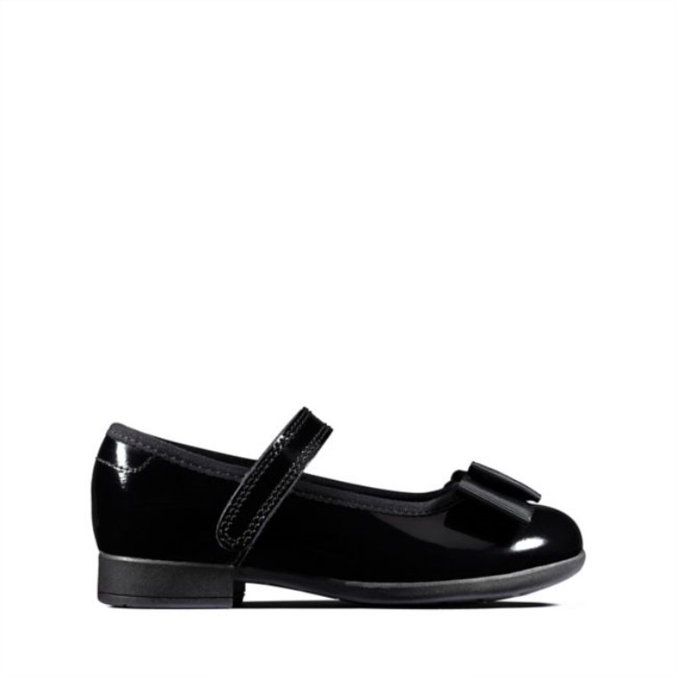 Charol Negro Clarks Scala Tap Niño Charol Negro
