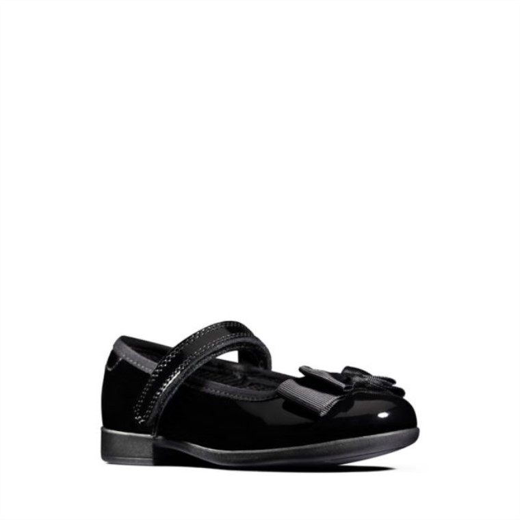 Charol Negro Clarks Scala Tap Niño Charol Negro