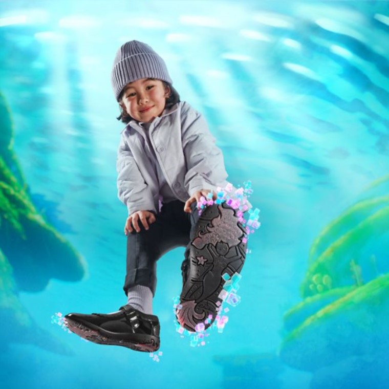 Charol Negro Clarks Sea Shimmer Niño Charol Negro