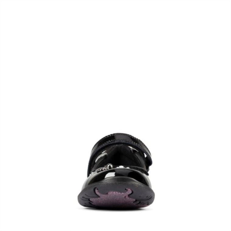 Charol Negro Clarks Sea Shimmer Niño Charol Negro