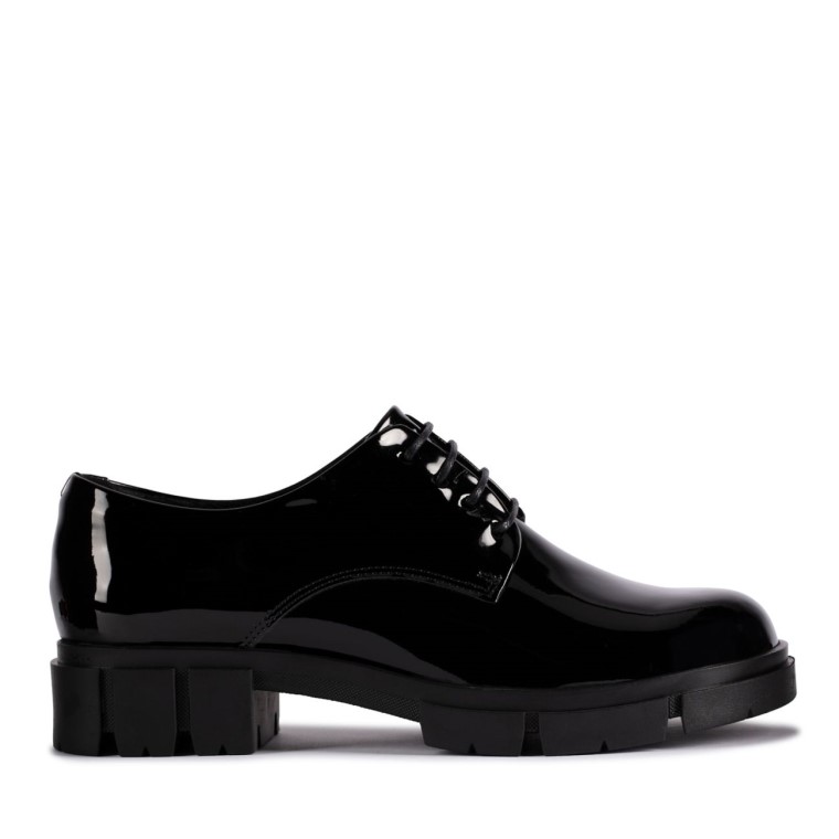 Charol Negro Clarks Teala Encaje Charol Negro