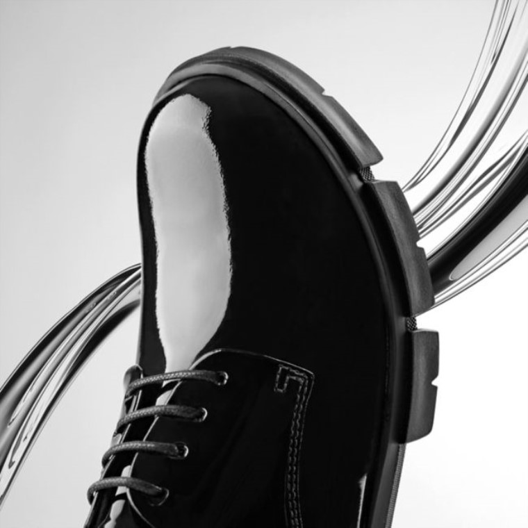 Charol Negro Clarks Teala Encaje Charol Negro
