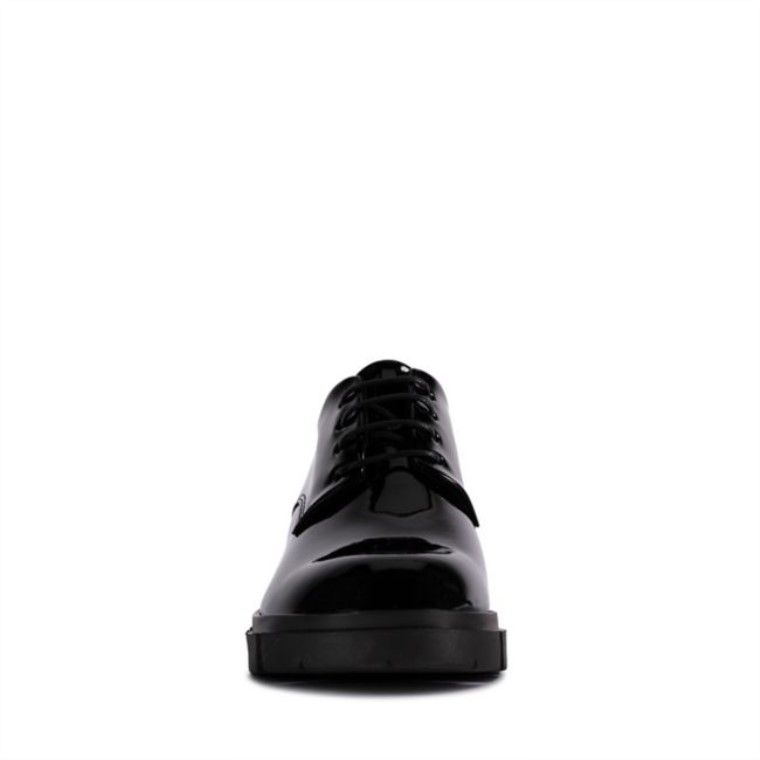 Charol Negro Clarks Teala Encaje Charol Negro