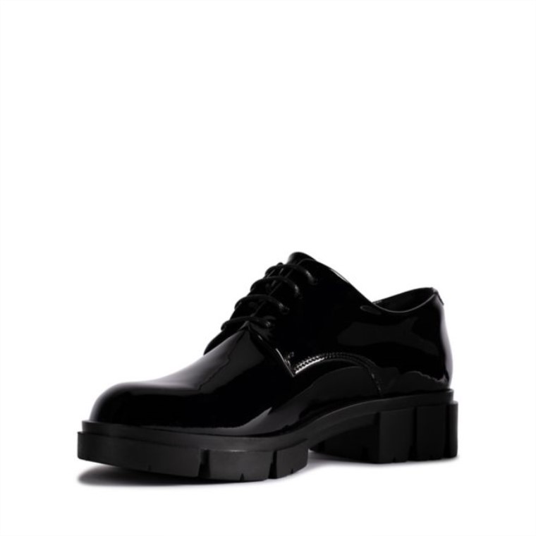 Charol Negro Clarks Teala Encaje Charol Negro