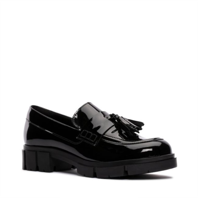 Charol Negro Mocasines Clarks Teala Charol Negro