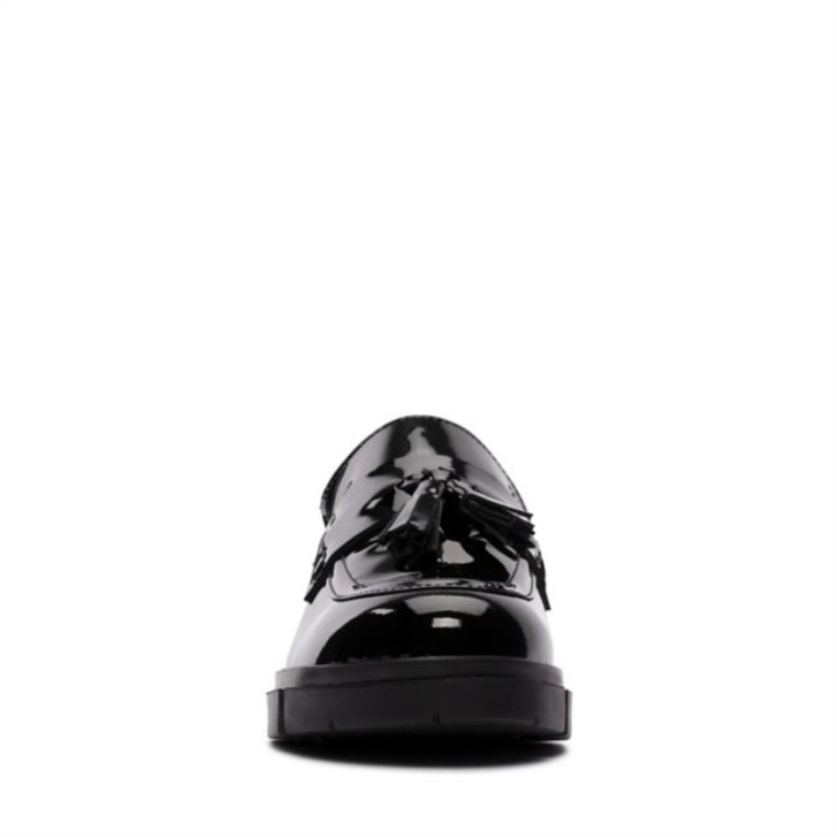 Charol Negro Mocasines Clarks Teala Charol Negro