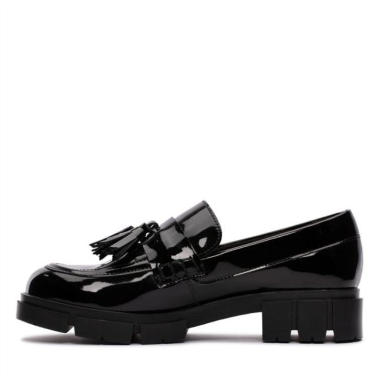 Charol Negro Mocasines Clarks Teala Charol Negro