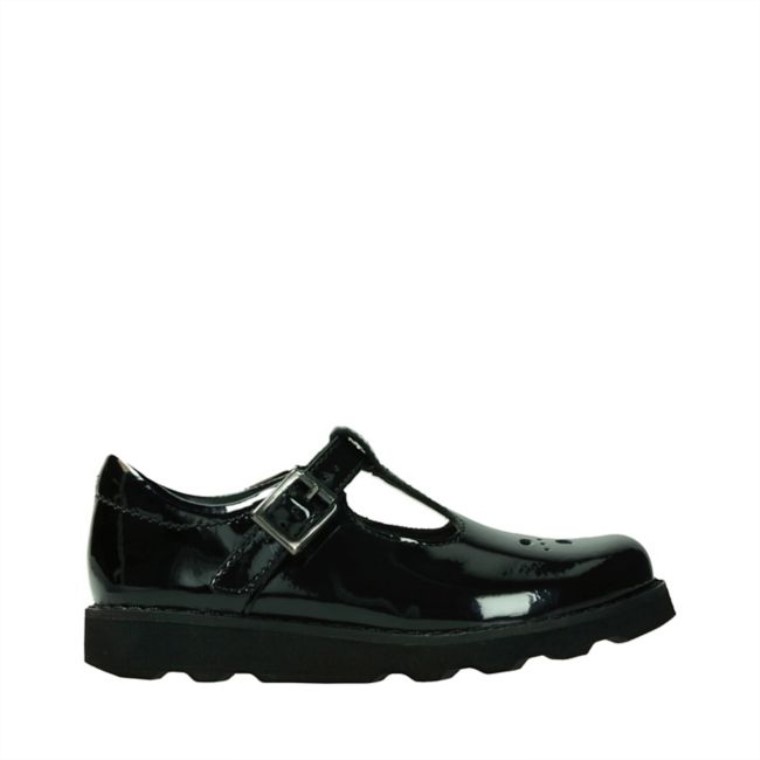 Charol Negro Corona Deseo Niño Charol Negro Clarks