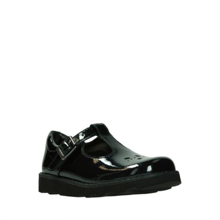 Charol Negro Corona Deseo Niño Charol Negro Clarks