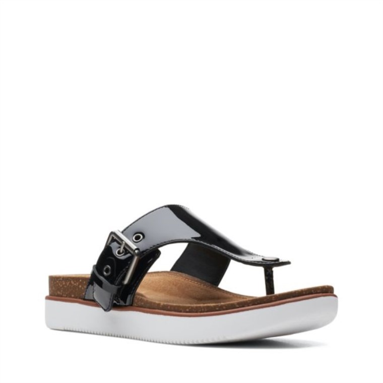 Charol Negro Clarks Elayne Step Charol Negro
