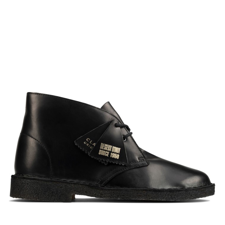 Botas Safari Negras Pulidas Clarks Negras Pulidas