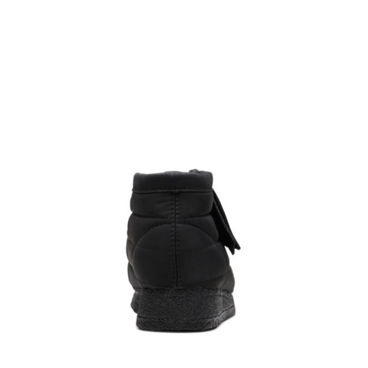 Clarks Wallabee Black Padded Bota Acolchada Negra