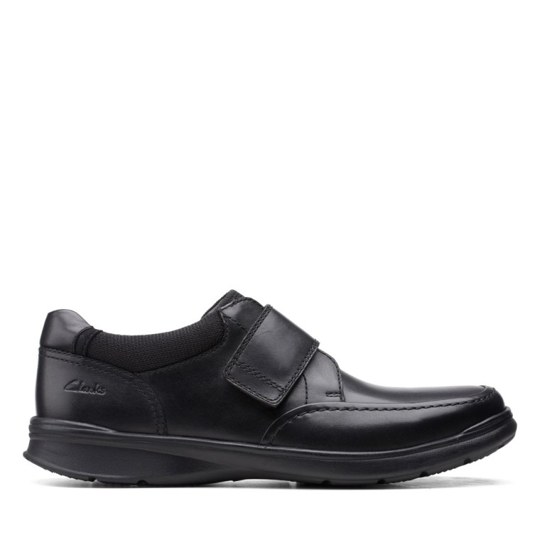 Correa Clarks Cotrell De Piel Lisa Negra Piel Lisa Negra