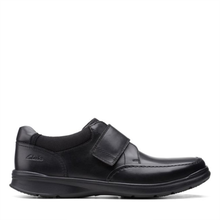 Correa Clarks Cotrell De Piel Lisa Negra Piel Lisa Negra
