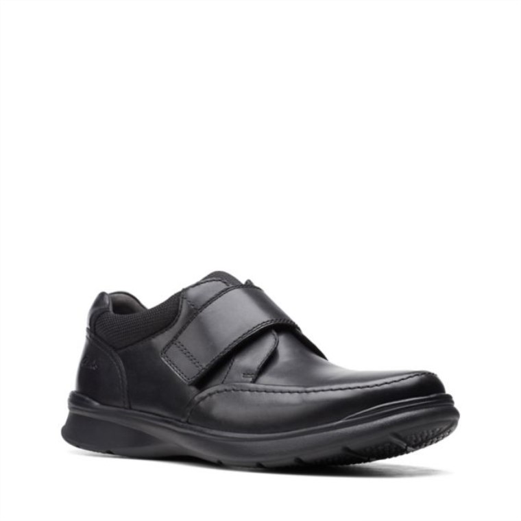 Correa Clarks Cotrell De Piel Lisa Negra Piel Lisa Negra